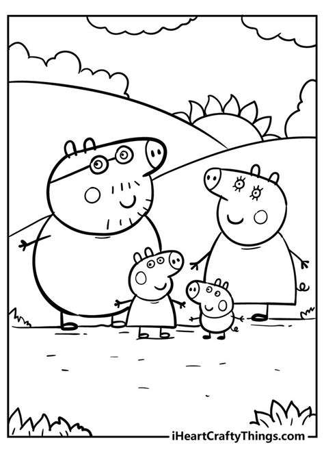 Peppa Pig Coloring Pages | Peppa pig coloring pages, Unicorn coloring pages, Peppa pig colouring