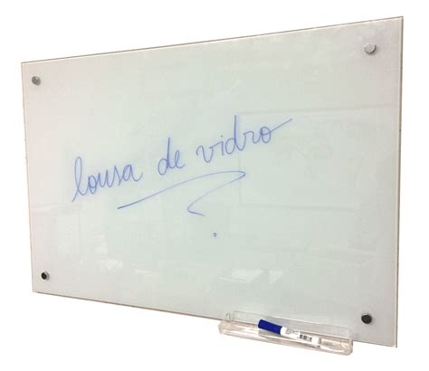 Quadro Lousa De Vidro Suporte E Marcador Adequadro