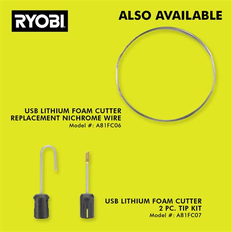 Usb Lithium Foam Cutter Kit Ryobi Tools