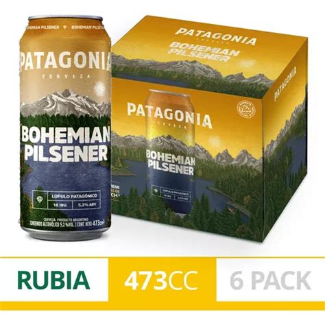 Cerveza Patagonia Bohemian Pilsener Lata Ml X Unidades Mercadolibre