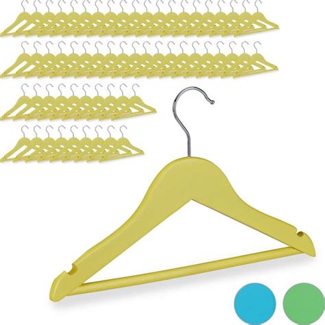 Relaxdays 60x Kledinghangers Kind Kinderkledinghangers Kleerhangers