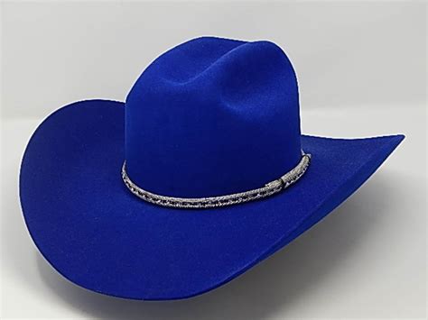 8X Royal Blue Western Cowboy Hat | Etsy