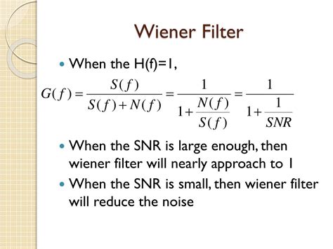 Ppt The Application And Evolution Of Wiener Filter Powerpoint Presentation Id 2417147