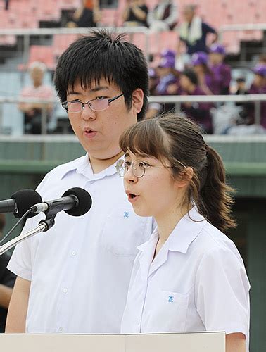 第100回全国高校野球選手権富山大会開会式｢君が代｣｢大会歌｣を独唱！ 【心豊かに道を究む】｜富山県立呉羽高等学校