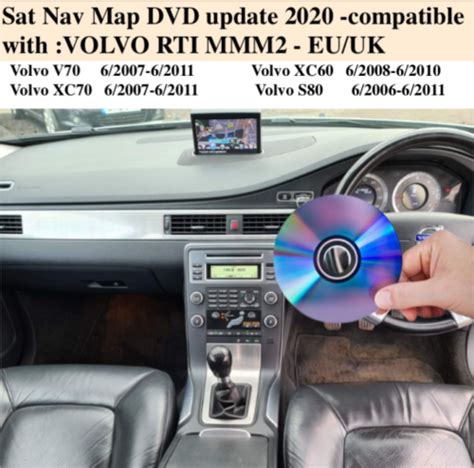 Sat Nav Map DVD Update 2020 Compatible With VOLVO XC70 V70 RTI MMM2