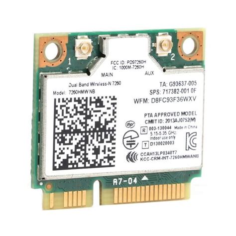 Hurrise Mini Pci E Carte Wifi Sans Fil Mini Pcie G Ghz