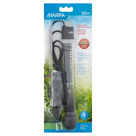 Marina Submersible Aquarium Heater Inch Watt Walmart