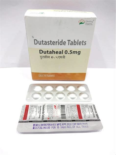 Dutasteride 0 5mg Tablets DUTAHEAL At Rs 200 Stripe Avodart Tablets