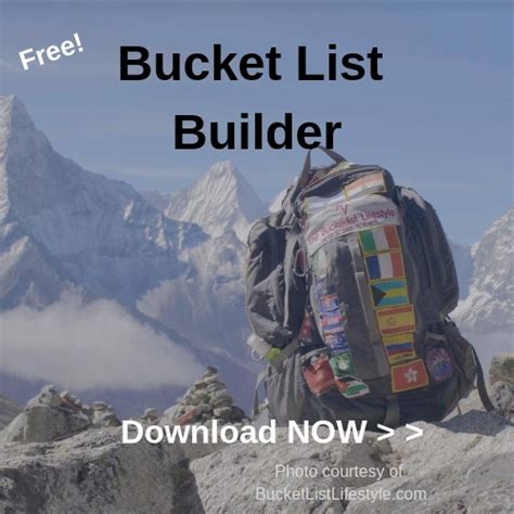 bucket list travel
