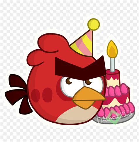 Angry Birds Art Happy Bird Red Angry Bird Happy Birthday Png