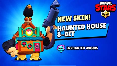 New Skin Haunted House 8 Bit Brawl Stars Youtube