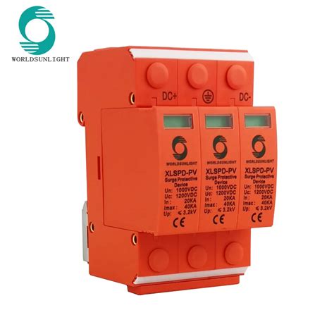 42 Pcs Per Lot XLSPD PV TUV CE 3P DC 1000V 20KA 40KA Surge Protector