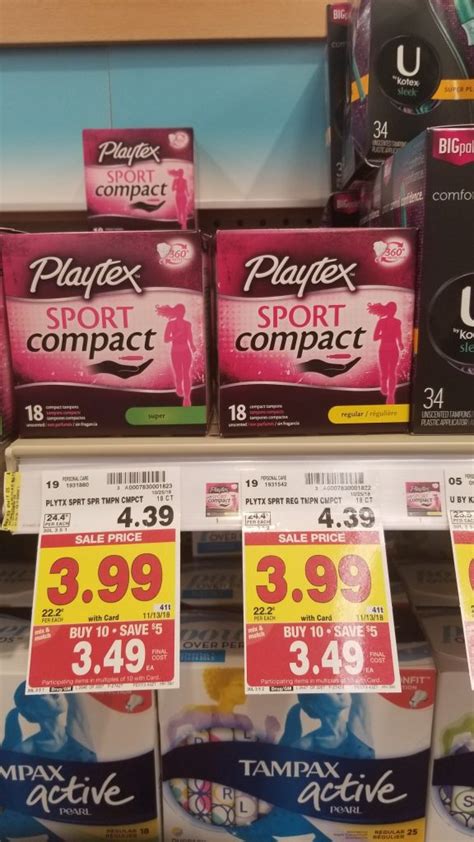 Playtex Tampons just $2.49 - Kroger Couponing