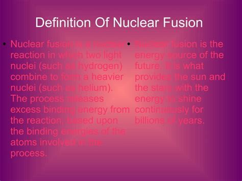 Nuclear Fusion Ppt