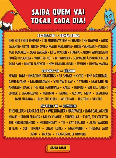 Lollapalooza Brasil Revela Line Up Separado Por Dia