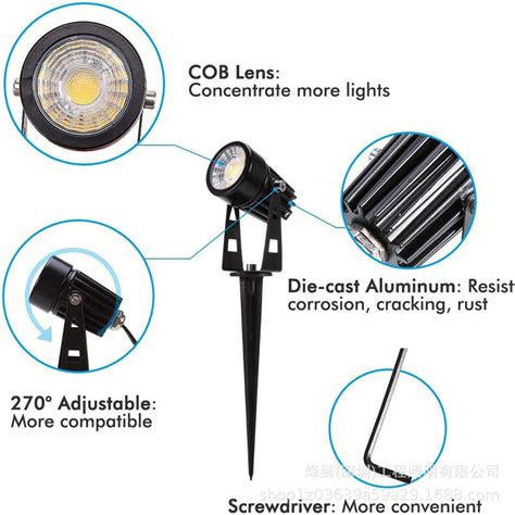 Luminária Espeto Jardim Lâmpada Cob Led 7w Luz Quente Branco Luuk Young