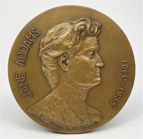 BRONZE MEDAL JANE ADDAMS Nobel Peace Prize 1931 Political