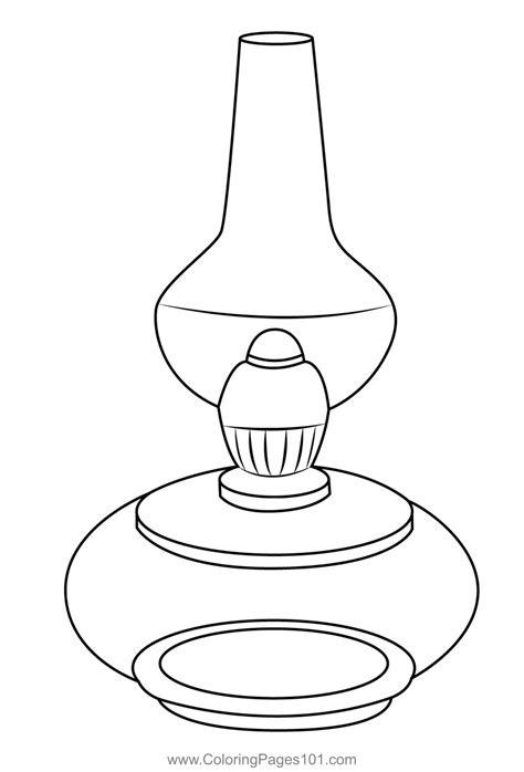 Oil Lamp Coloring Pages