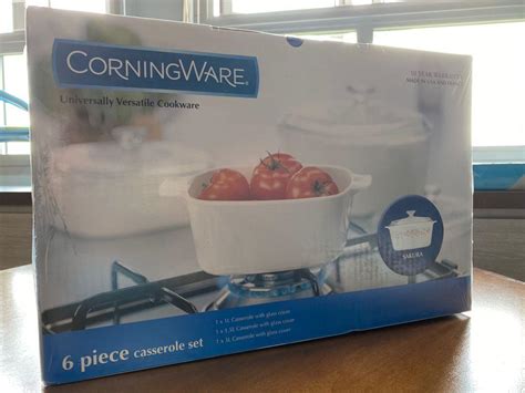 BNIB Corningware 6 Piece Casserole Set Sakura Furniture Home