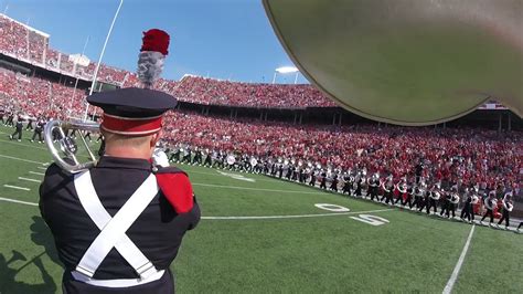 Ohio State University Marching Band Baritone Pregame Gopro Mark