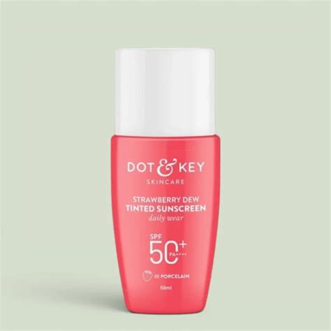 dot  key strawberry dew tinted sunscreen  porcelain spf  pa