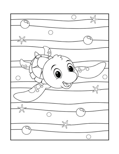 10 Sea Creatures Coloring Pages for Kids - Etsy