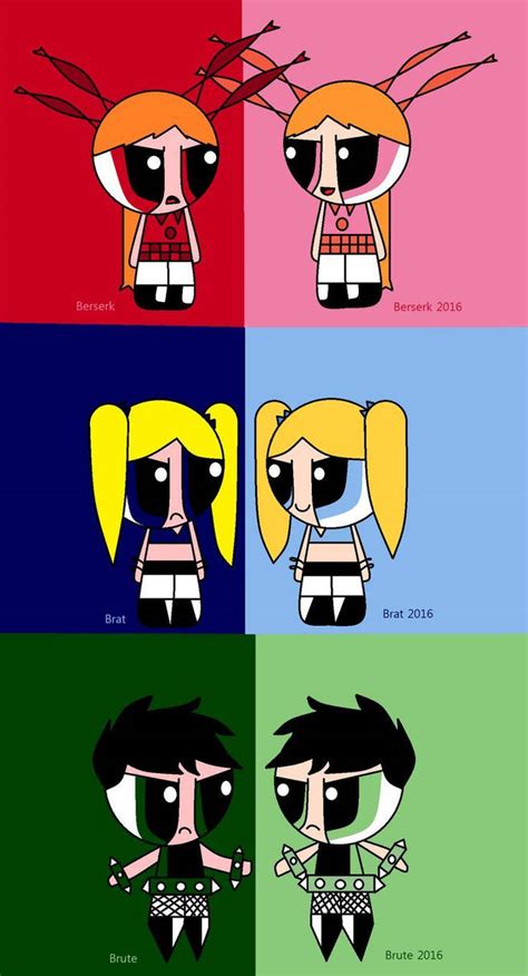 Old Powerpunk Girls Vs Powerpunk Girls 2016 Old By Snp102 On Deviantart