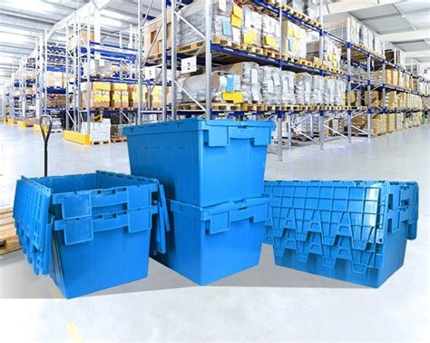 Wholesale Heavy Duty Plastic Nestable Moving Crates Stackable Turnover