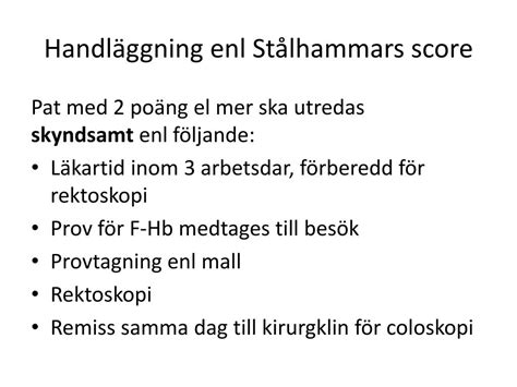 Ppt Tidig Uppt Ckt Av Colorektalcancer I Prim Rv Rden Staffan Ekedahl