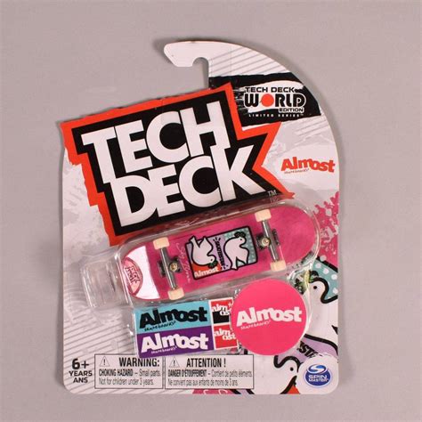 Tech Deck Almost Sky Brown Double Dove Skateistan Pink Fingerboard