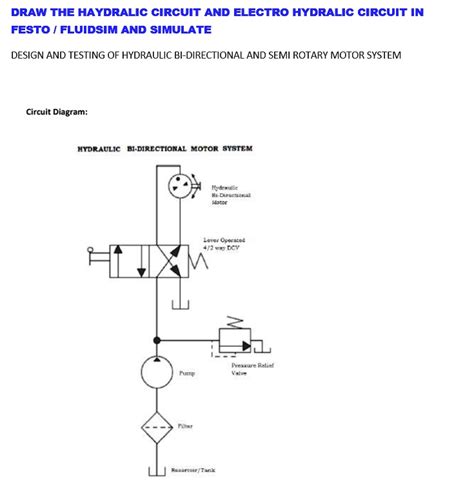 Draw The Hydraulic Circuit And Electro Hydraulic Circuit In Festo