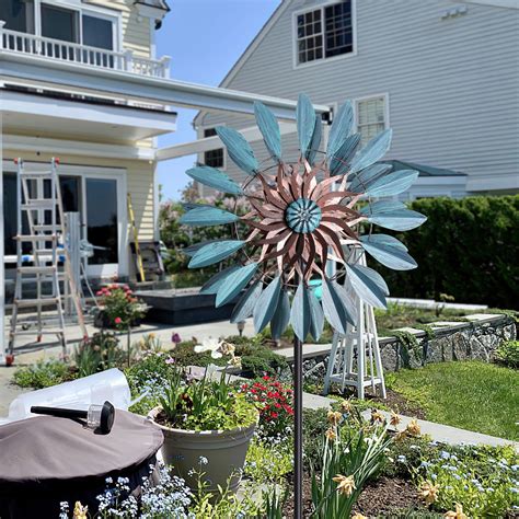 Rotating Windmill Garden Yard Ornament with Solar Light | THE NEXT ...