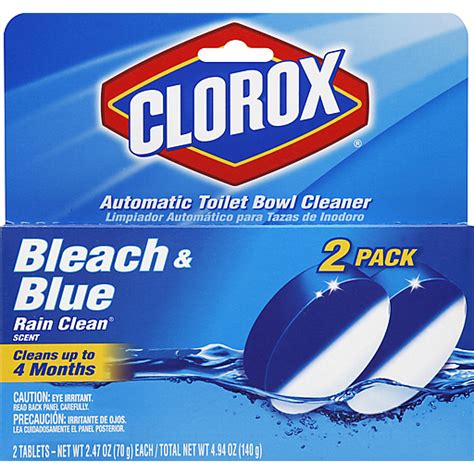 Clorox Bleach And Blue Automatic Toilet Bowl Cleaner Rain Clean 2 Ct Bathroom Sun Fresh