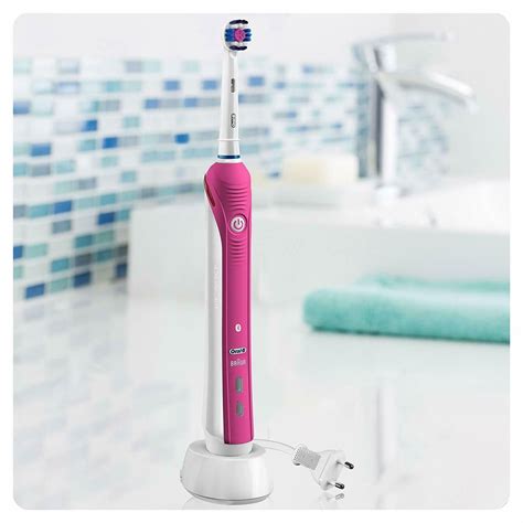 Oral B Pro D White Electric Rechargeable Toothbrush Pink