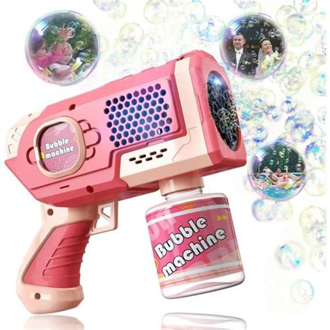 Muakiz Pistolet Bulles De Savon Machine Bulles Pour Enfant