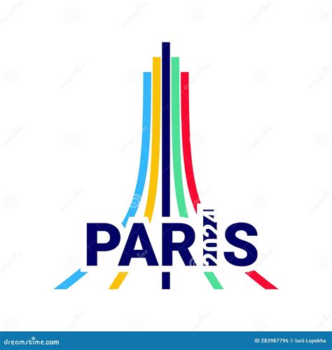 Paris 2024 Olympics Logo For The Olympics Vector Illustration