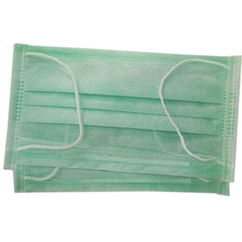 Two Ply Green Disposable Face Mask For Laboratory Use At Rs 4 50 In