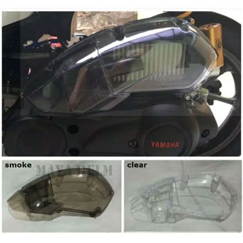 Jual COVER FILTER UDARA AEROX TUTUP HAWA TRANSPARAN BENING DAN SMOKE