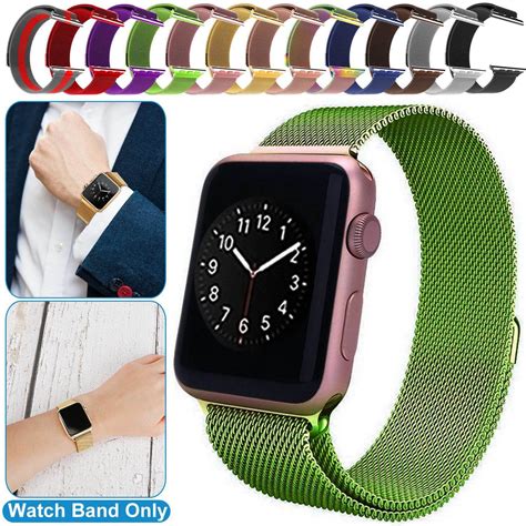 Magnetic Watch Band Milanese Replacement Compatible With Apple Watch Bands Series 1 2 3