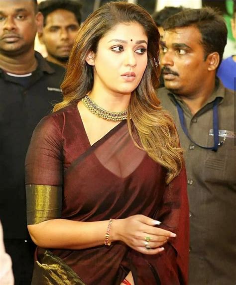 Nayanthara Hot Saree Instagram Lady Nayanthara In Saree Saree