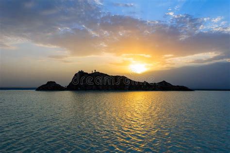 Danakil Salt Flats in Sunset, Ethiopia Stock Image - Image of natural ...