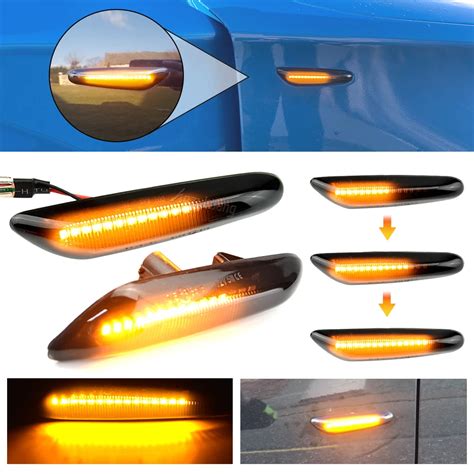 Dynamic Flowing Led Turn Signal Side Marker Light Blinker Lamp For Bmw