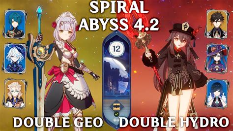 Spiral Abyss Floor Stars C Noelle Double Geo And C Hu Tao