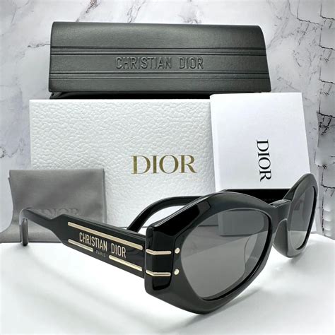 Dior Signature B1u Sunglasses Black Gold Logo Cat Eye Butterfly Authentic Italy · Whatnot Buy