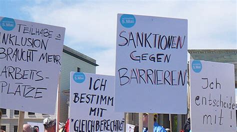 Demo Zum Europ Ischen Protesttag Zur Gleichstellung Von Menschen Mit