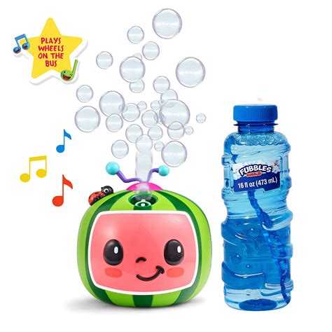 CoComelon NO Spill Musical Bubble Machine | Bubble Toy for Baby, Toddlers and Kids | Amazon Toys ...