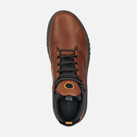 Geox Aerantis X B Abx Waterproof Shoes Cognac Man Geox