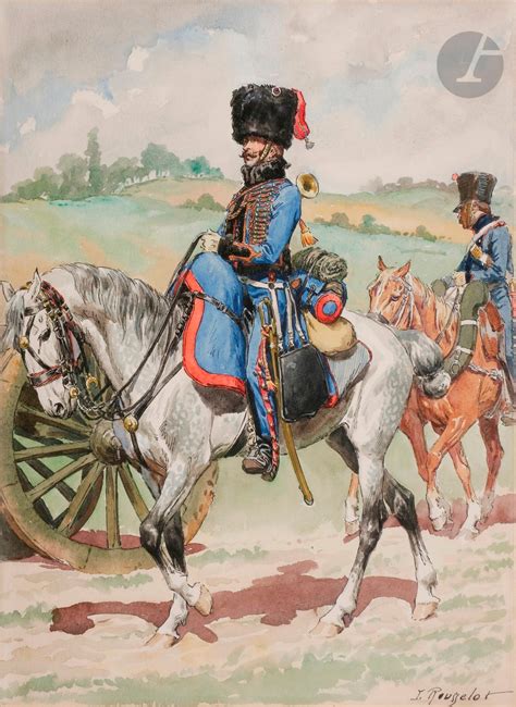 Lucien Rousselot Trompette dArtillerie à cheval de la Garde