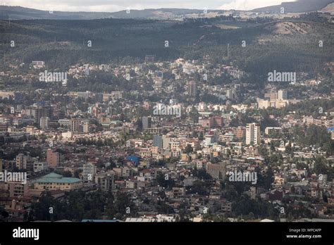 Low Aerial View Of Addis Ababa Ethiopia Stock Photo Alamy