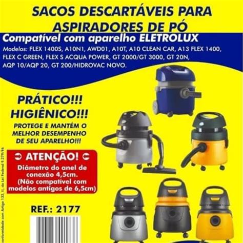 Kit 9 Sacos Aspirador de Pó Descartável para Modelos Electrolux